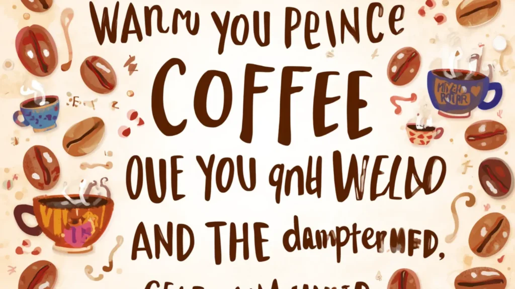 coffee pick up lines